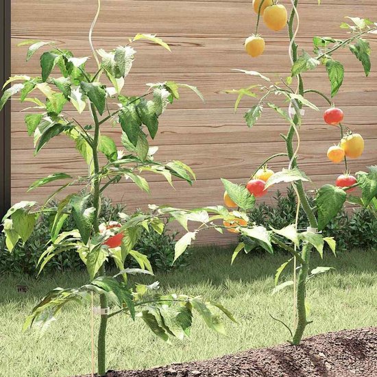 20 stuks spiraalvormige plantensteunen, 150 cm, zilver, rankhulp voor tomaten, bonen en klimplanten, robuuste stalen staaf voor de tuin — afbeelding 2