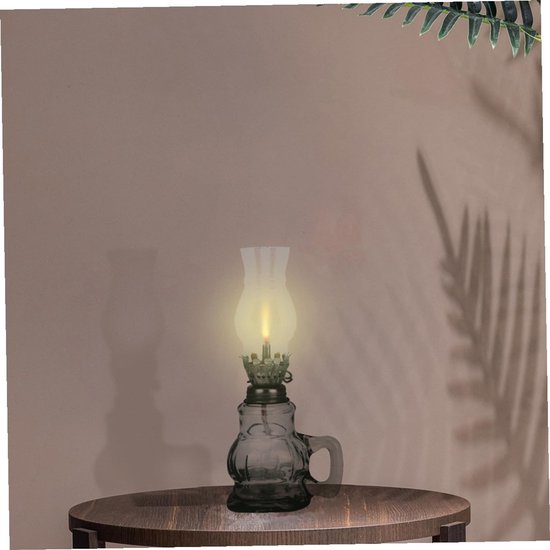 2 Stuks Retro Kerosinelamp met Verstelbare Lont Winddicht Duurzaam voor Bruiloften Sfeervolle Verlichting Bij Stroomuitval in Huis — afbeelding 3