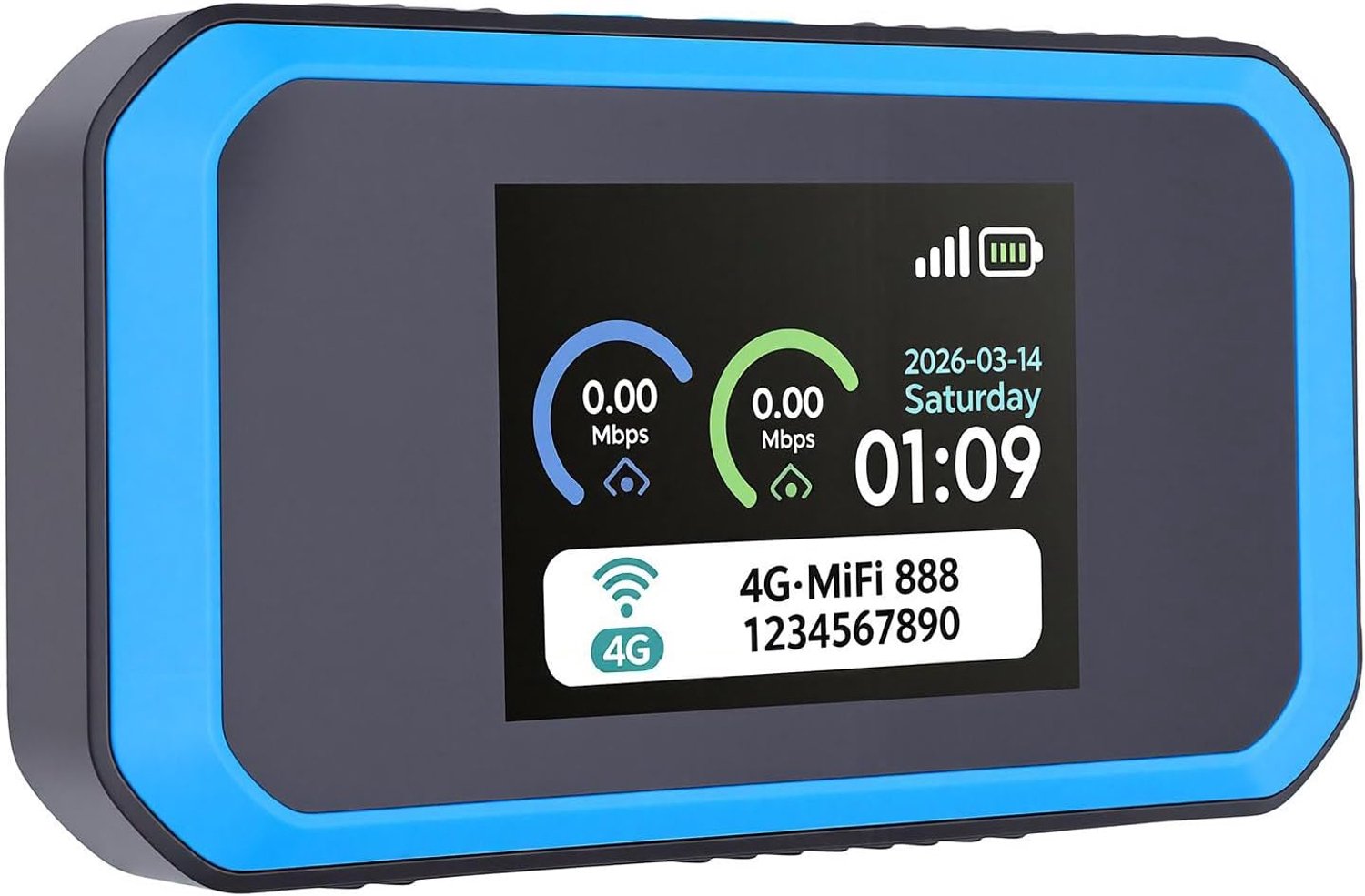 Goshyda 4G LTE WiFi 6 Mobiele Hotspot, Draagbare WiFi-router