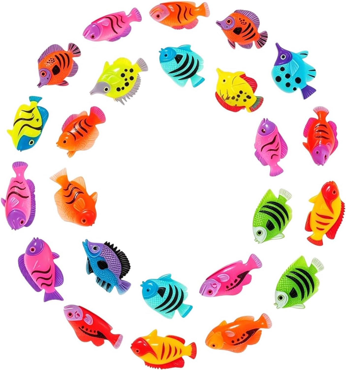 30 stuks plastic vissen, aquariumvissen, kunstmatige beweegbare vissen, plastic levensechte visdecoratie - ShopVlot