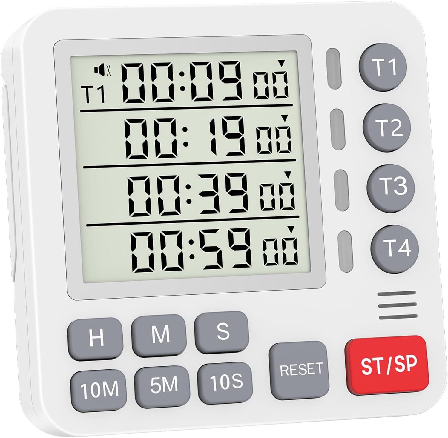 De digitale timer met 4 kanaals kan 4 gebeurtenissen tegelijkertijd weergeven met de timer omhoog en omlaag - ShopVlot