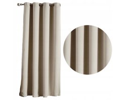 Dikke Blackout Gordijn 145x245cm - Crème - Verduisterend