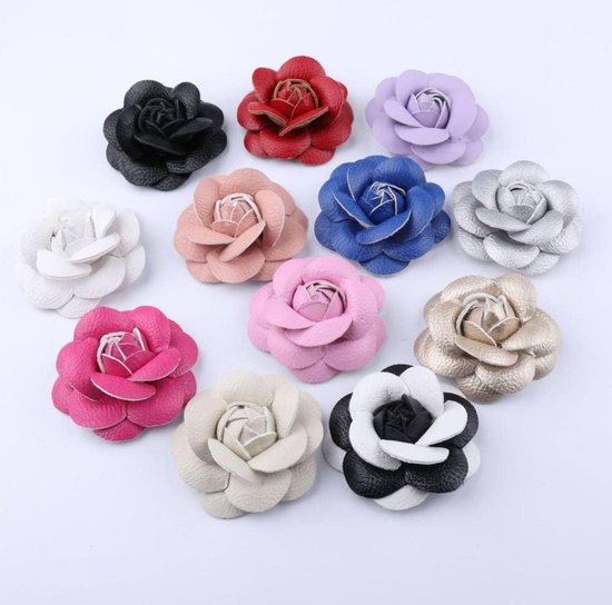 50 Stuks 6,5 cm Kunstmatige Bloemhoofden Bruiloft Woondecoratie Accessoires Kunstleer Bloemhoofden Esthetische Faux Bloemen Decor Ambachten, Roze — afbeelding 2