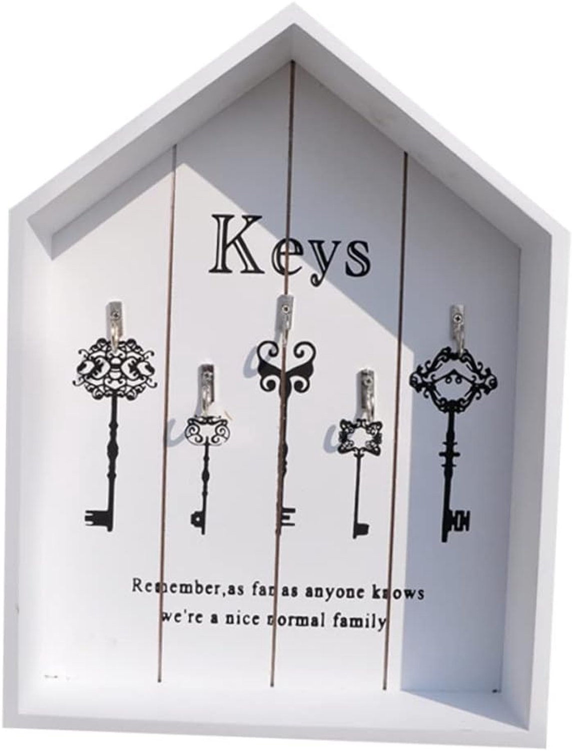 Sleutelopslagdoos Huisvorm Multifunctionele Houten Sleutelhouder Wandmontage Voor Thuisdecoratie Voor Sleutels Sleutelhangers Stijlvolle Organisator Voor Keuken Hal