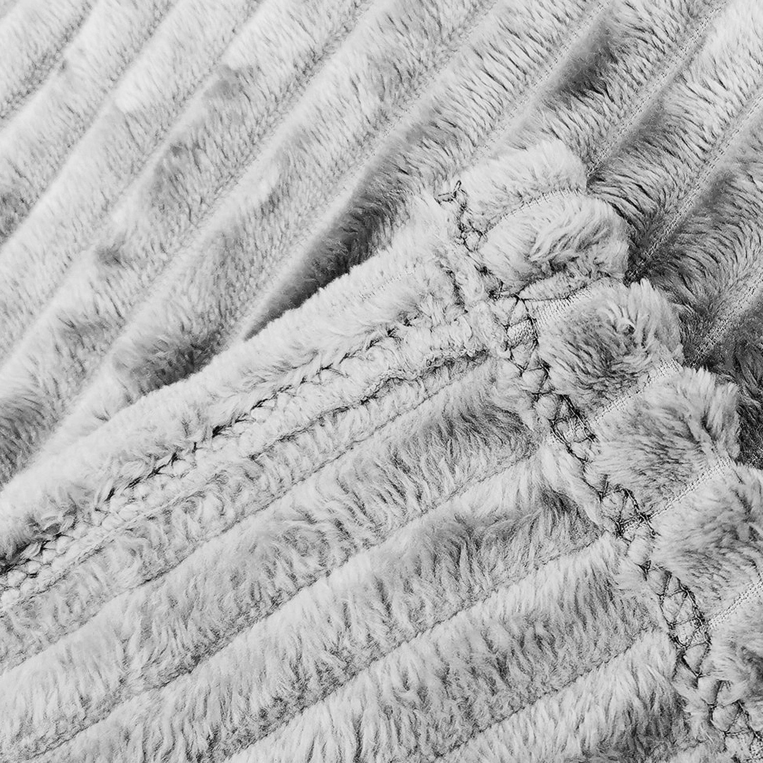 Zachte Grijze Flanellen Deken Lena 160x200 cm - Comfortabel & Warm