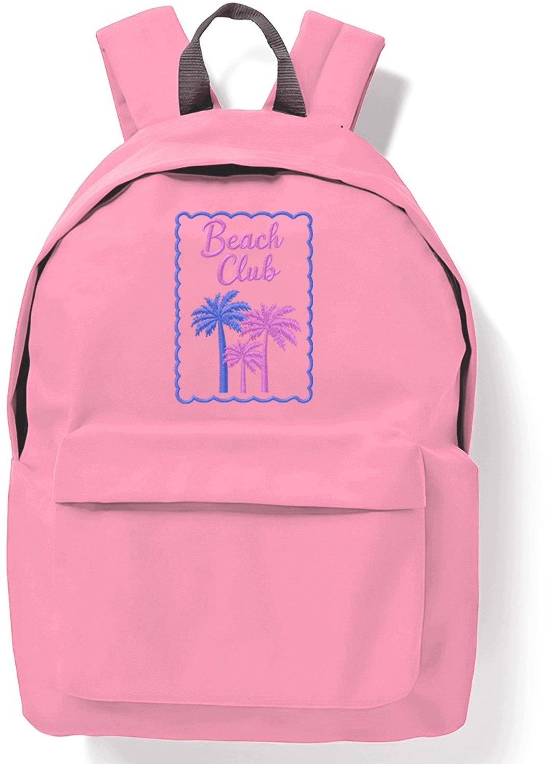 Roze Grote Rugzak 20L Vliegtuig Reizen Strand Club Borduurwerk
