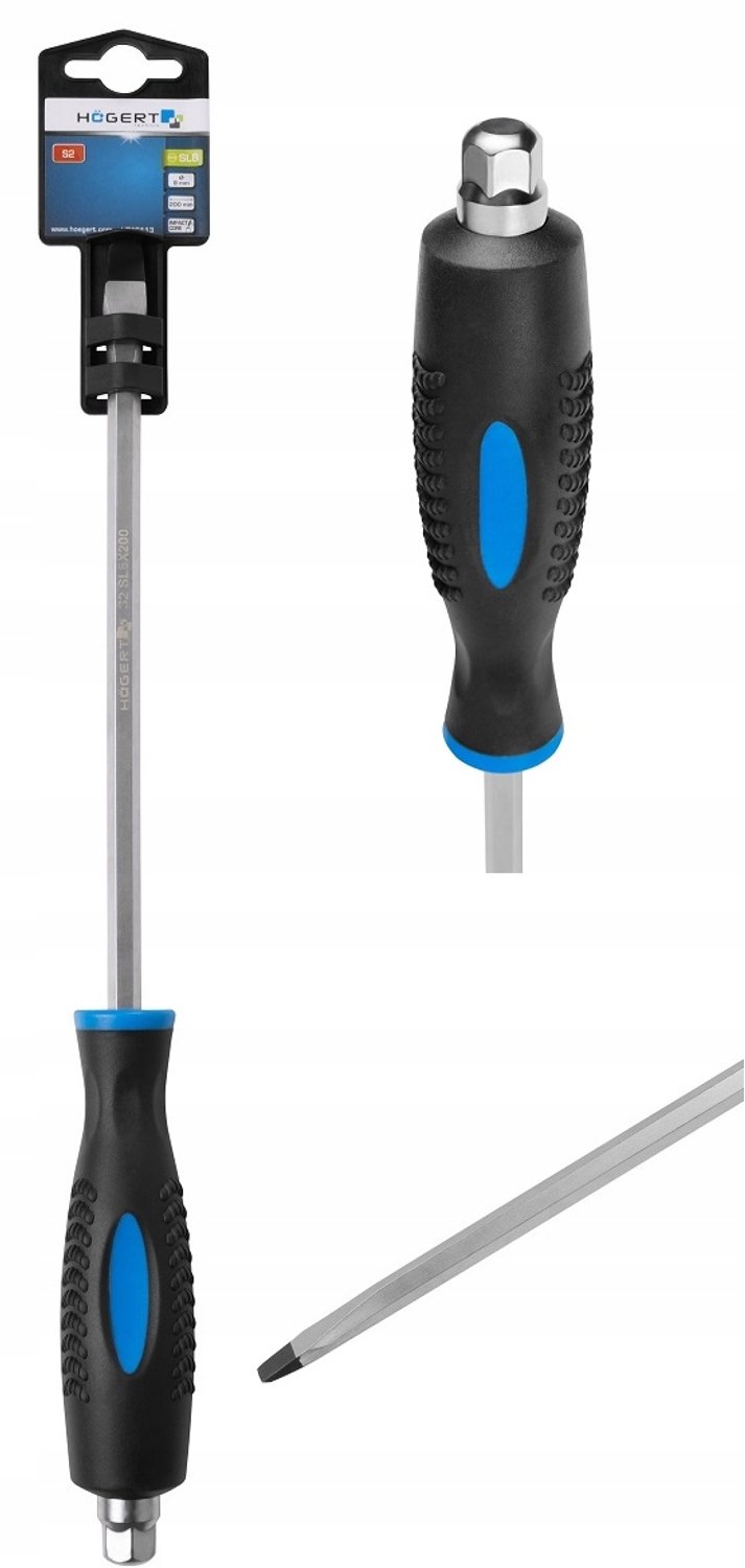 Högert Klop-schroevendraaier SL8 8x200 mm - Kracht & Precisie