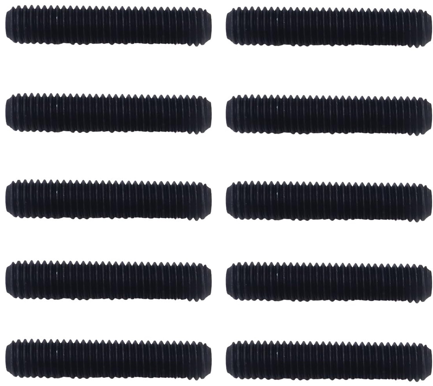 Teron 10Pcs M8x30 Alle Draad Koolstofstaal Staaf Lassen Schroef Schroefdraad Staaf Voor Industriële Mechanische Montage En Lassen Werk In Bouw