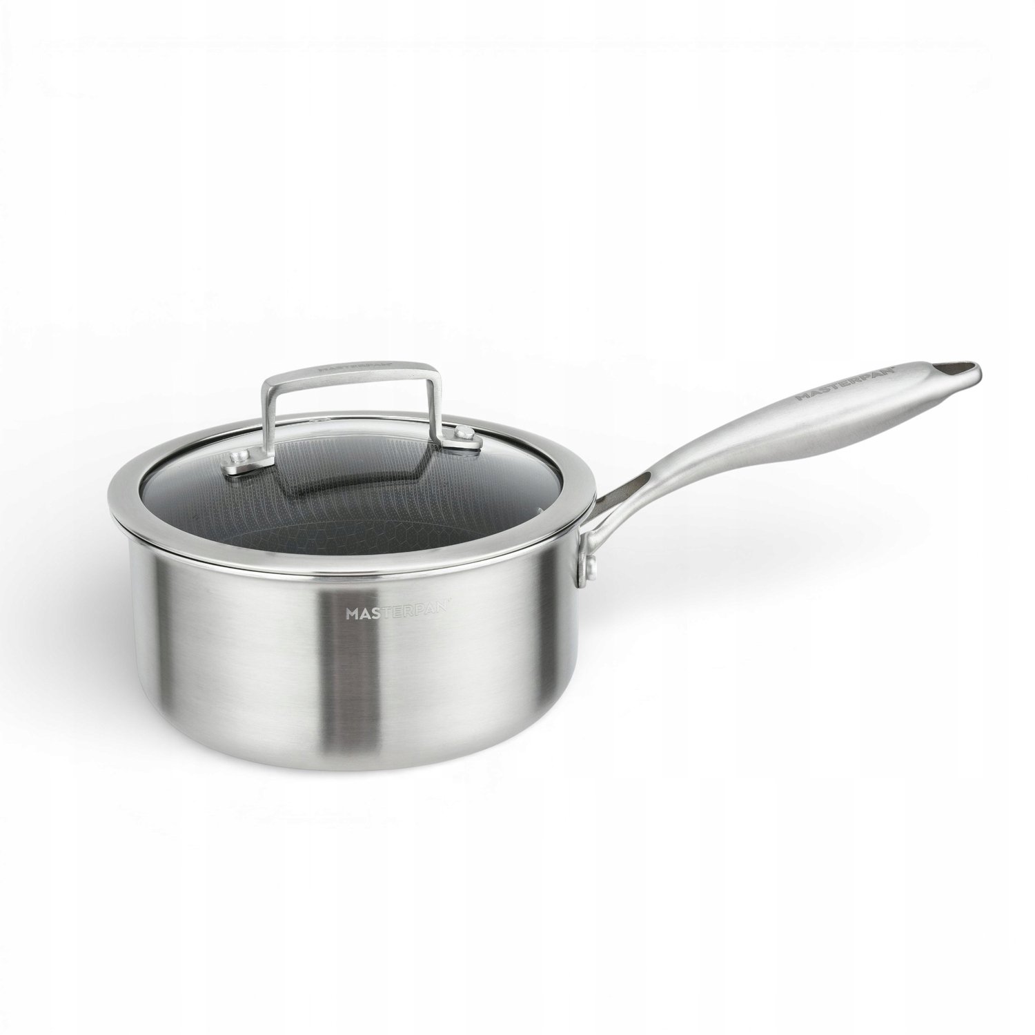 Masterpan steel pan 18 cm with lid - Stainless steel, Induction compatible