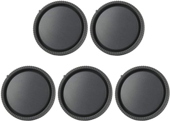 5 Stuks Kunststof Achterste Lensdoppen Hoogwaardige Lensdop voor E-Mount Camerabescherming — afbeelding 3