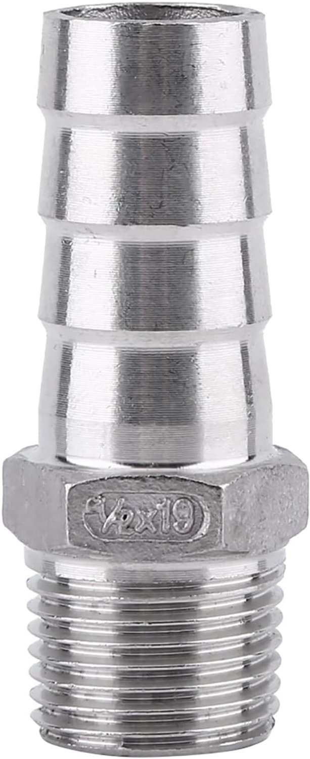 Hoge kwaliteit RVS Slangverbinder voor 1/8" tot 3/4" Slangen, Duurzaam en Corrosiebestendig, Geschikt voor Tuin en Industrie