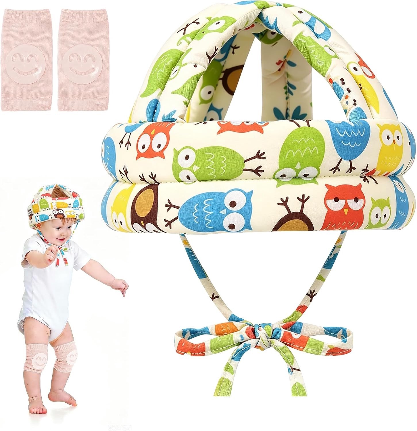 Veiligheidsholletje voor Baby's, Bescherming voor Hoofd, Meerkleurig, Comfortabel en Lichtgewicht