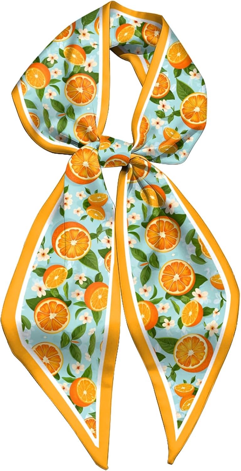 Satin Long Thin Scarf for Handbag Decoration for Women Girls 150 x 17 cm - ShopVlot