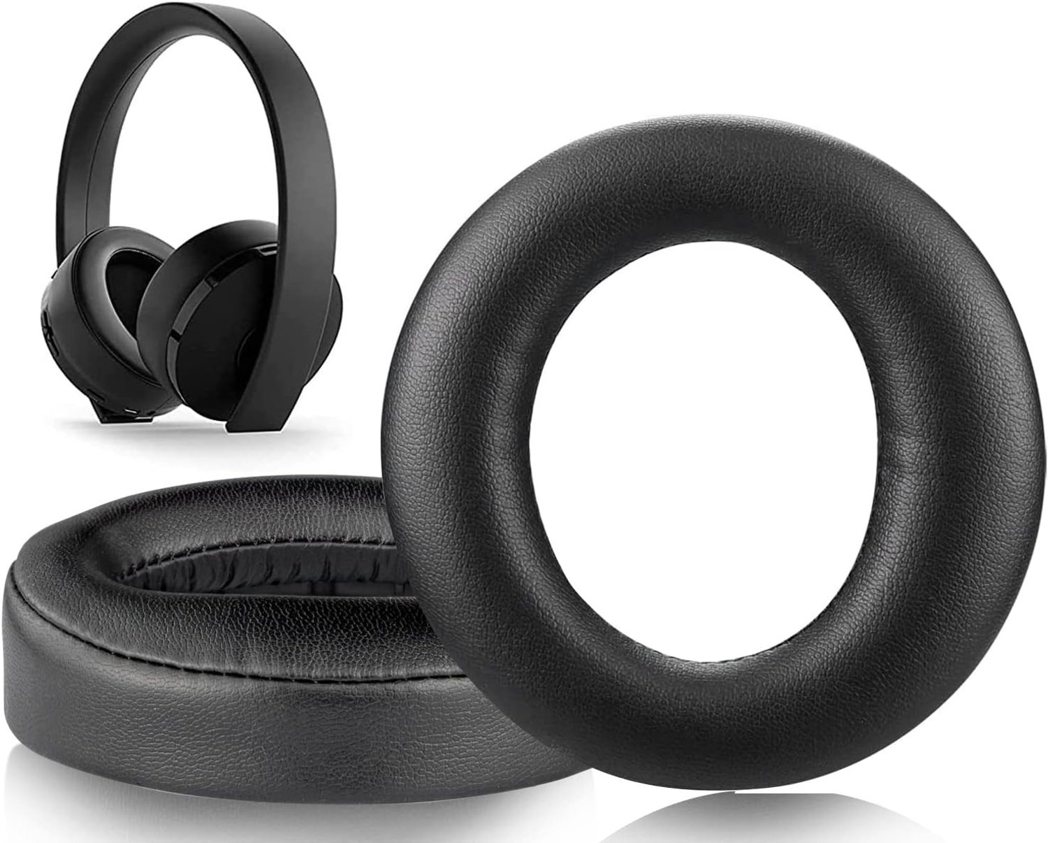 Comfortabele Oorkussens voor Draadloze PS4 Headsets - Zwart, Versterkt Geluid, Duurzaam Materiaal