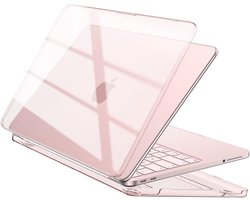 EooCoo Hoes voor MacBook Neo 13 inch 2026 A18 Pro A3404, Kristal Roze