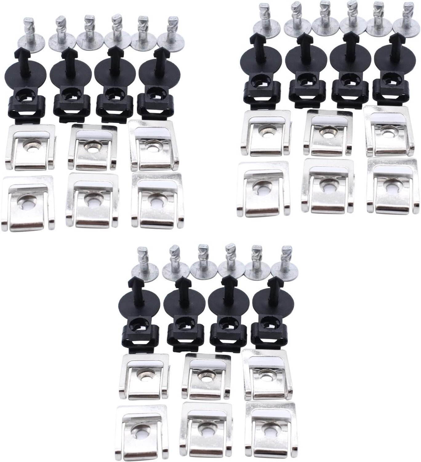 Fixclips ondervloer motorbescherming - 60 stuks - Vervangend voor Audi 100, A4, A6, A8 - Eenvoudige installatie - Luxento