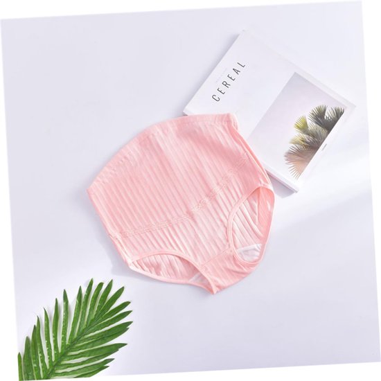 3 Stuks Zwangerschapsbroek Met Hoge Taille Slip Voor Dames Dameslingerie Zwangerschapsslipjes Voor Vrouwen Zwangerschap Onderbroek Postpartum Ondergoed Katoen Mevrouw Buik Controle — afbeelding 3