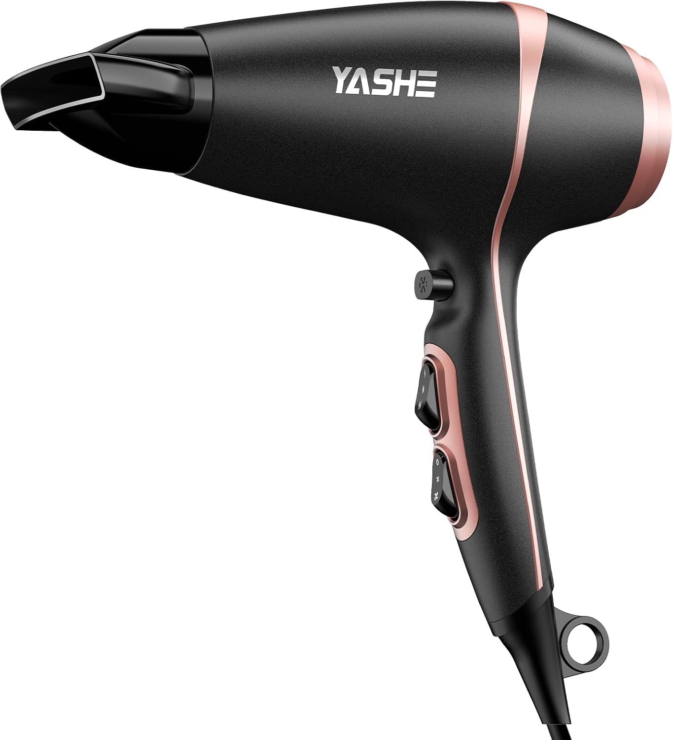 YASHE Föhn HD-813 - 2000 W - zwart/roségoud