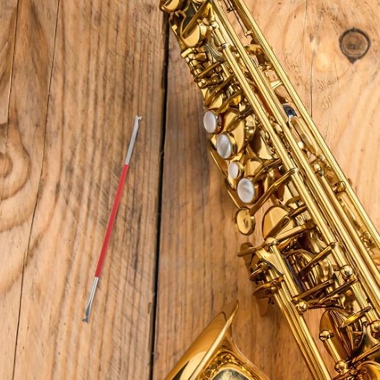 2 Stuks Duurzaam Dubbelzijdig Houtblaasinstrument Reparatie Gereedschap Veernaald voor Sax Klarinet Fluit Onderhoud Eenvoudig Draagbaar voor Muzikale Optredens Repetities — afbeelding 5
