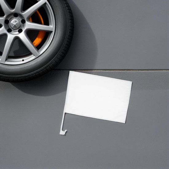 8 Stuks Delige Witte Kleine Auto Vlaggen met Duurzame Dubbelzijdige Sublimatie Vlaggen voor Parade DIY Autodecoratie Geschikt voor Tuin Kantoor Buitengebruik — afbeelding 5