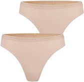 FALKE Daily Comfort Multipack ademend katoen broek van onderlaag dames beige - maat M