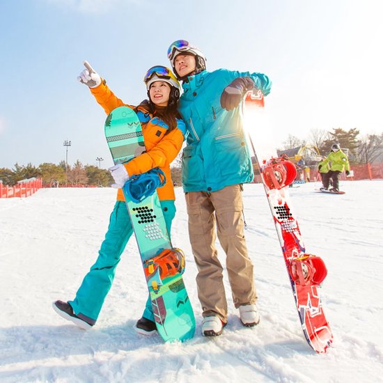 100 Stuks Antislip Snowboard-Stomppads, Zelfklevende Spikes Snowboard-Stappad Extra Grippad Winterski-Accessoires (Helder, Zwart) — afbeelding 2