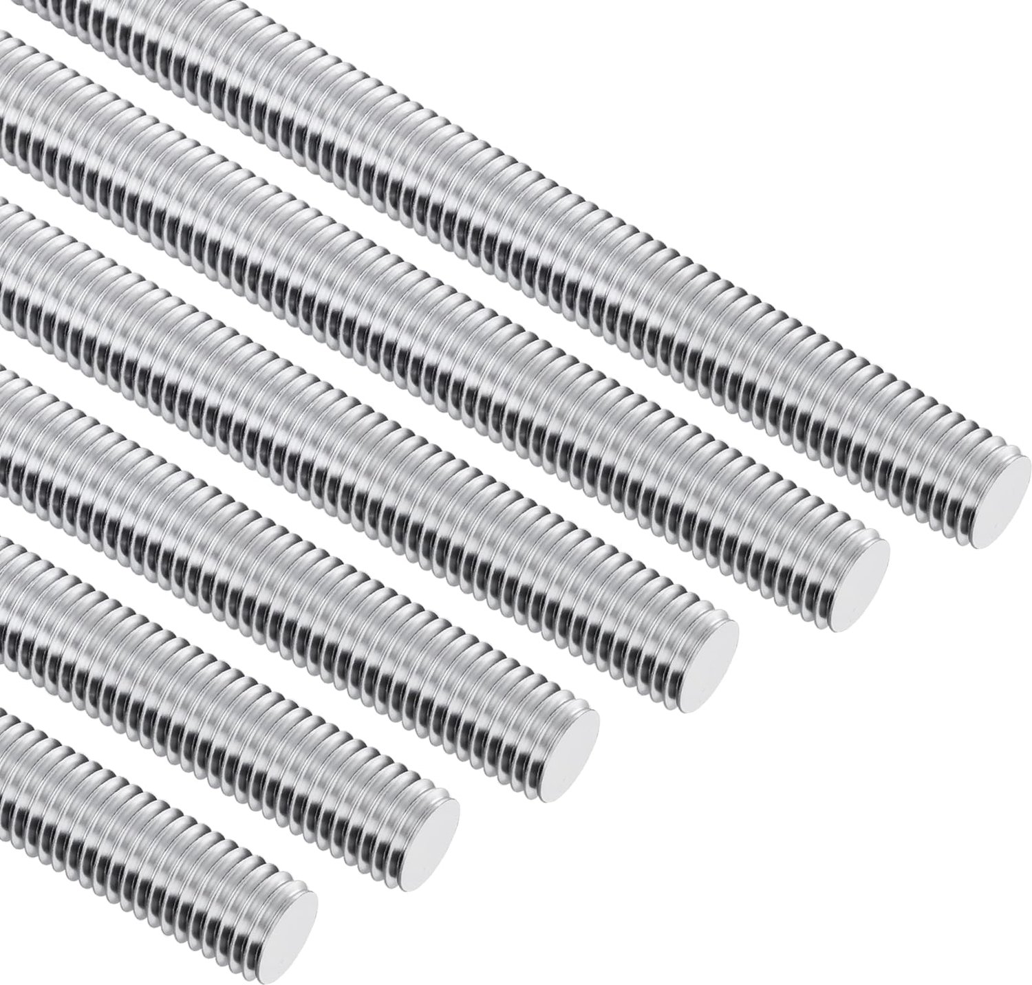 10 stuks schroefdraadstangen M8 × 100 mm roestvrij staal, volledige schroefdraad - ShopVlot