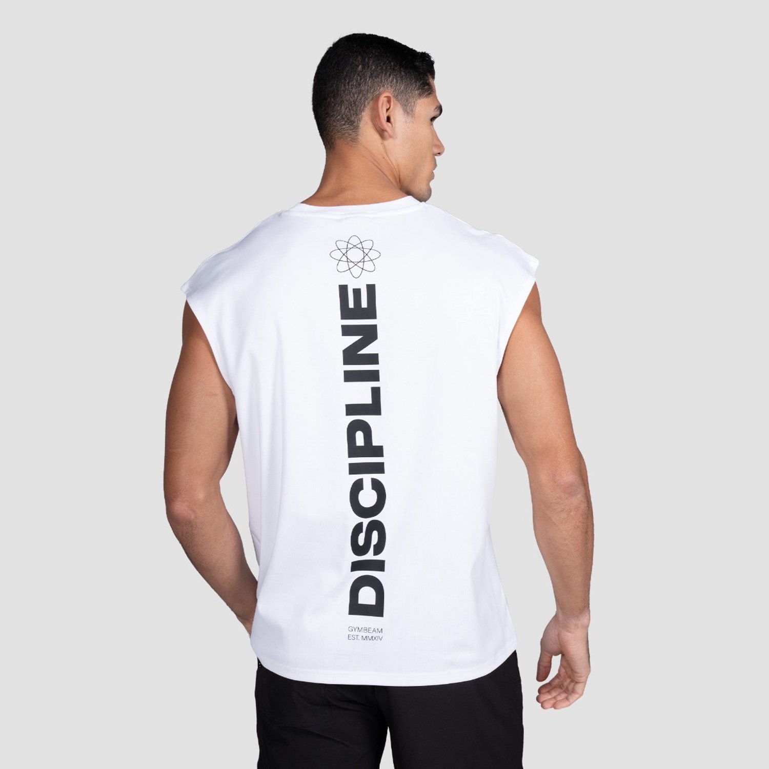 GymBeam Discipline Tanktop Wit L