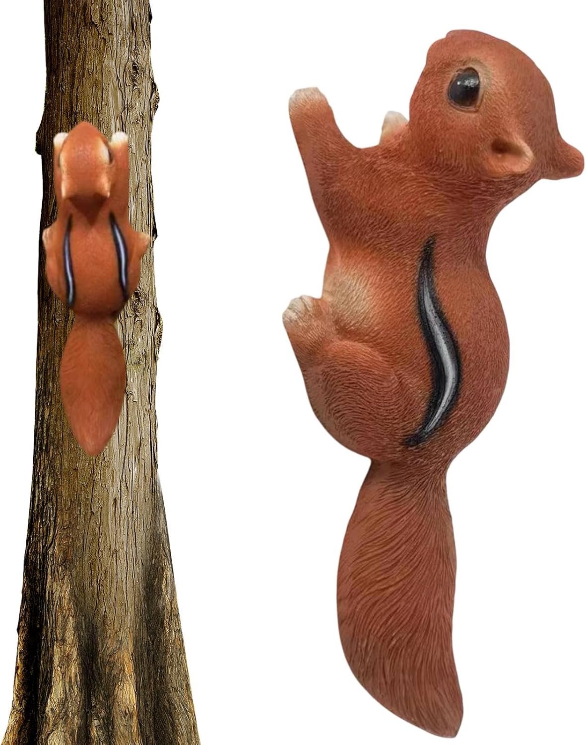 Tuin Eekhoorn Beelden, Eekhoorn Figuur | Eekhoorn Hanger, Schattig Tuinbeeld | Simulatie Eekhoorn Figuur, Realistische Dierenbeeldjes, P Hars Bureaudecoratie