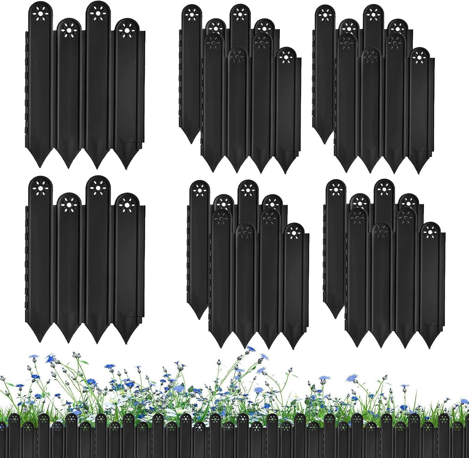 Tuinomheining 10 Stuks Tuinpad Omheining