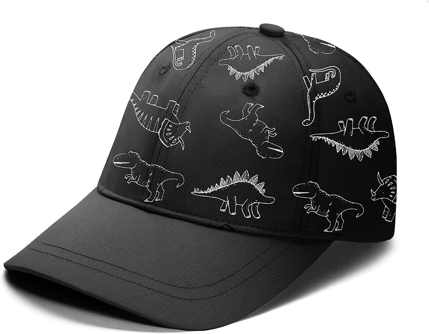 Voqeen Peuter Baseball Cap Zomer Zonnehoed voor Jongens Meisjes Verstelbare Dinosaurus Caps Baby Brethable Katoen Zonnehoed voor Kinderen