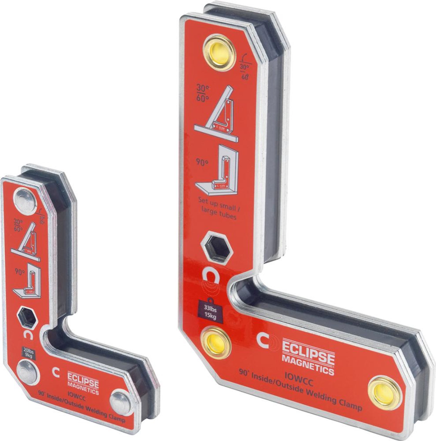 Klem-lashouder 75x52/125x85mm set van 2 Eclipse