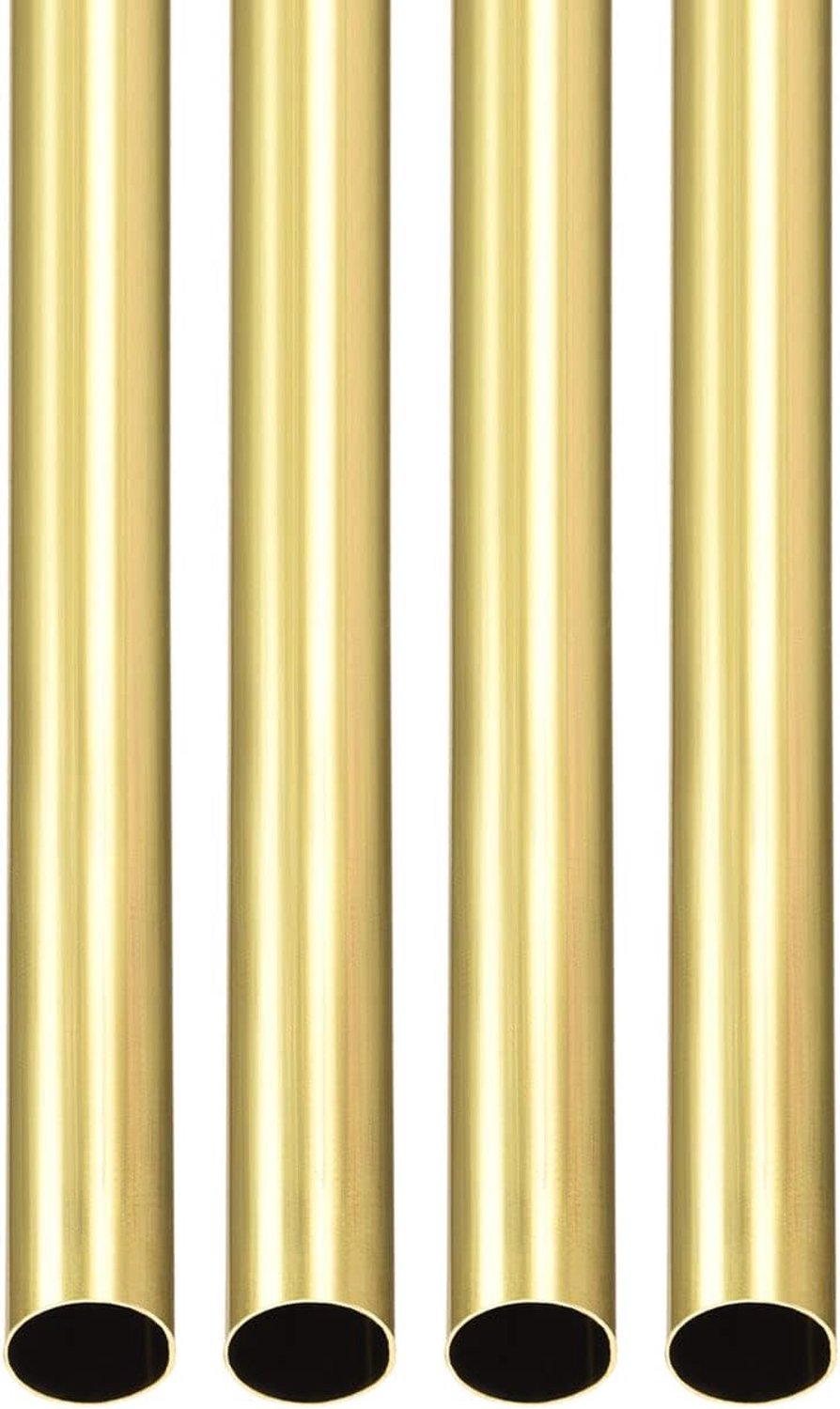 Messing buis 7.5mm x 0.2mm x 300mm - 4-pack - rond metaal - ideaal voor machines en creativiteit - ShopVlot