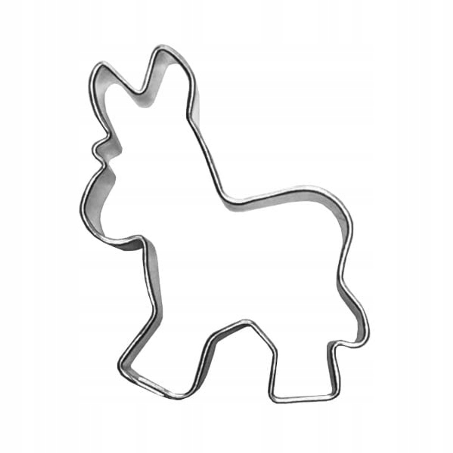 Koekjesvorm Ezeltje 4 cm - Metaal