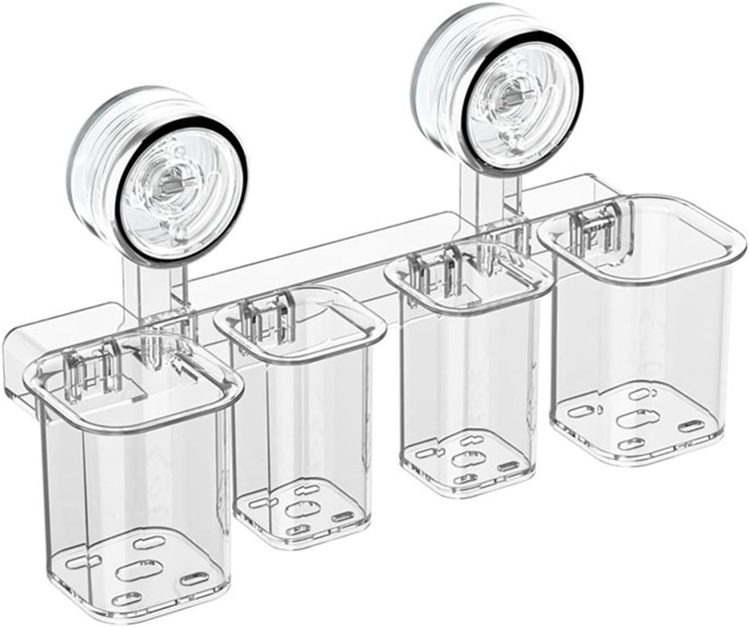 Toothbrush holder zonder boren, wandmontage, waterdicht en gemakkelijk te verwijderen, geschikt voor elektrische tandenborstels en scheermesjes, maximaal 6kg grip