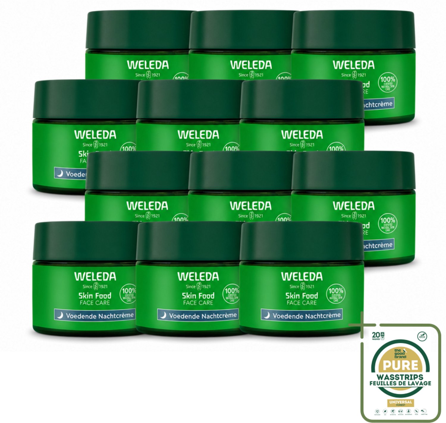 12 x WELEDA - Nachtcrème voedend - Skin Food - 40 ml - Nachtcrème - Voedende Crème - Huidherstel - Huidverzorging - Stralende Huid