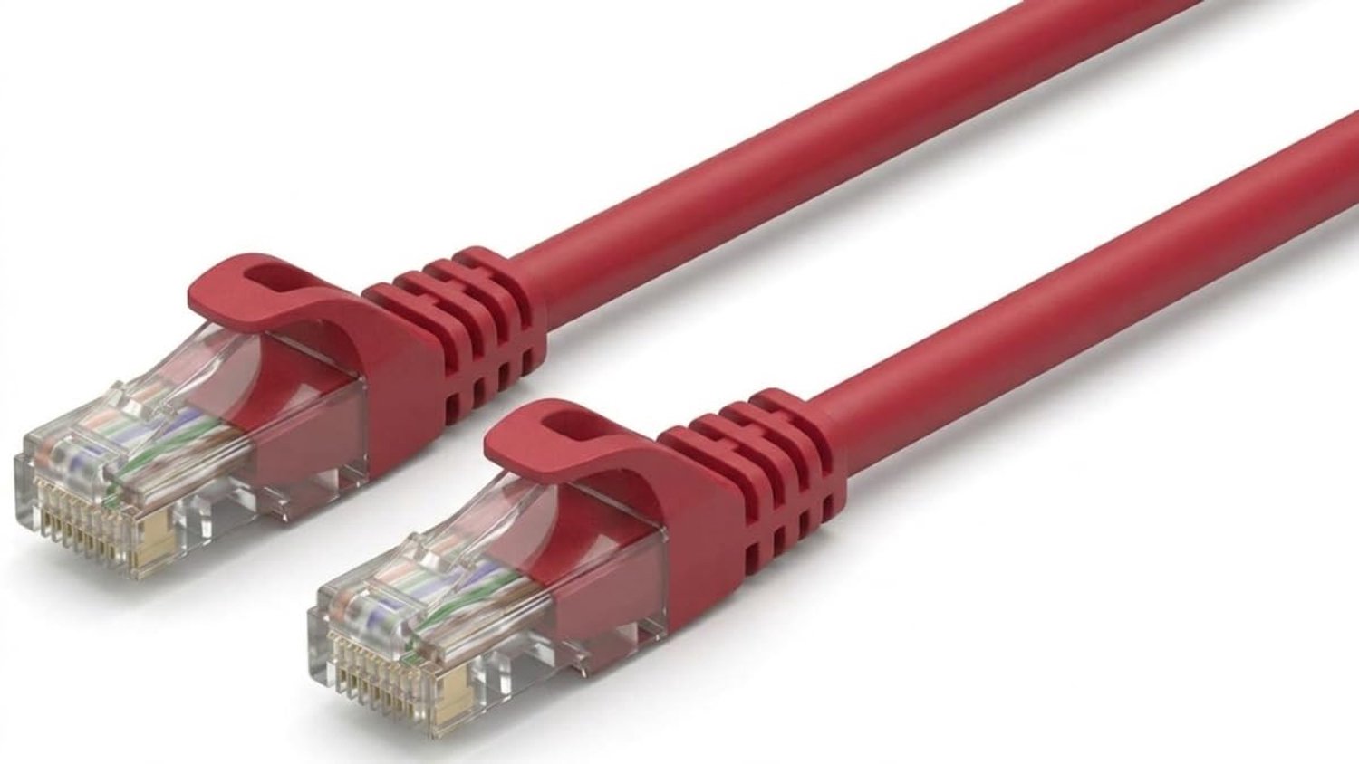 1 x 10 m CAT7 UTP LAN-kabel RJ45 10 Gbit/s 600 Hz - rood
