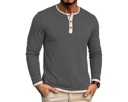 Halfword Henley shirt met lange mouwen voor heren