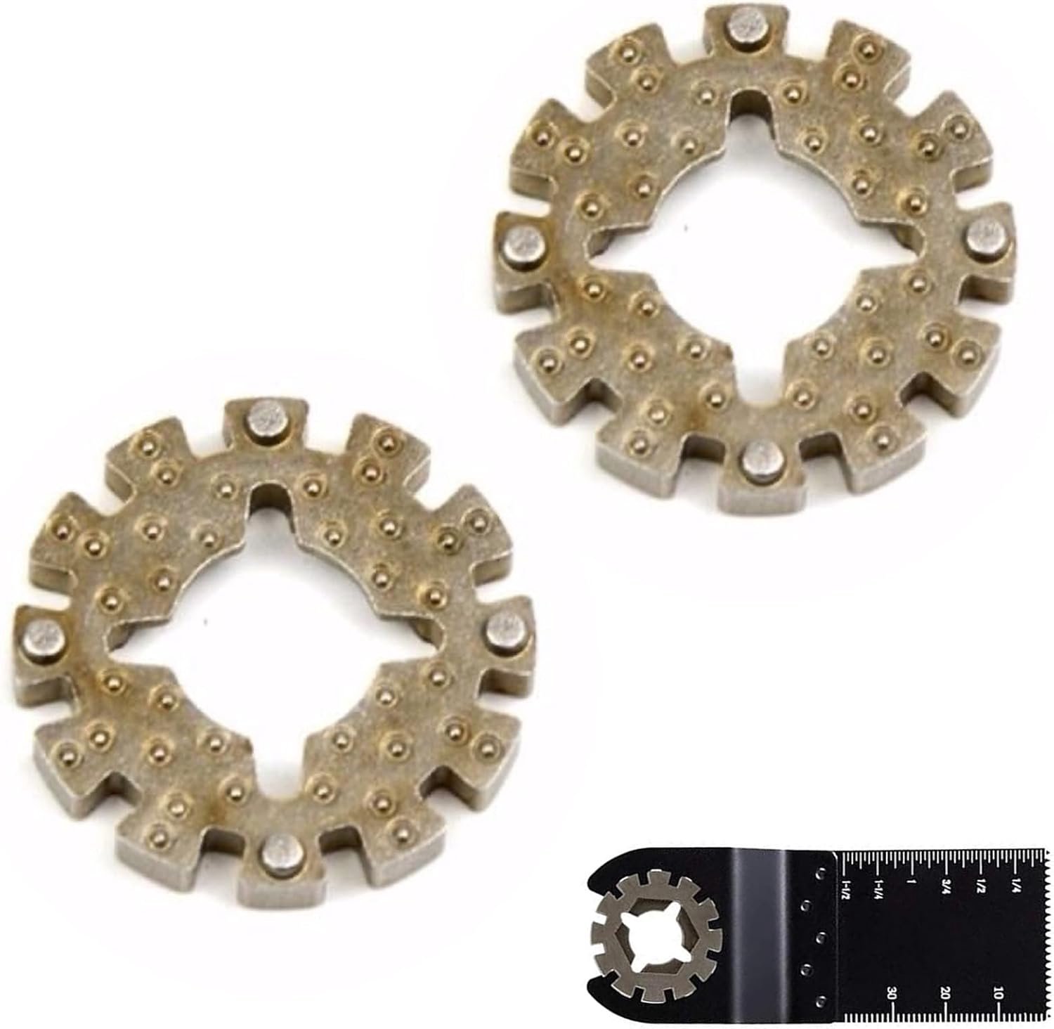 Adapter voor oscillerende zaagbladen, Starlock-adapter, veelzijdig en robuust, multifunctioneel gereedschap, compatibel met Bosch Makita Fein, betrouwbaar voor houtbewerking, 2 stuks