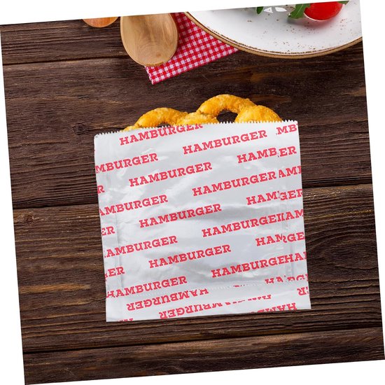 50stuks Aluminium Isolatie Voedselverpakkingen Vetbestendige Verpakking Voor Afhaalmaaltijden Voor Bbq Hamburgers Snacks Restaurants Catering — afbeelding 3