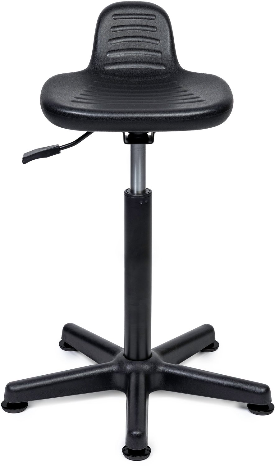 Ergonomische Kassakruk Zwart Standaard (47-60cm) / zonder Voetsteun / Chrome uitvoering