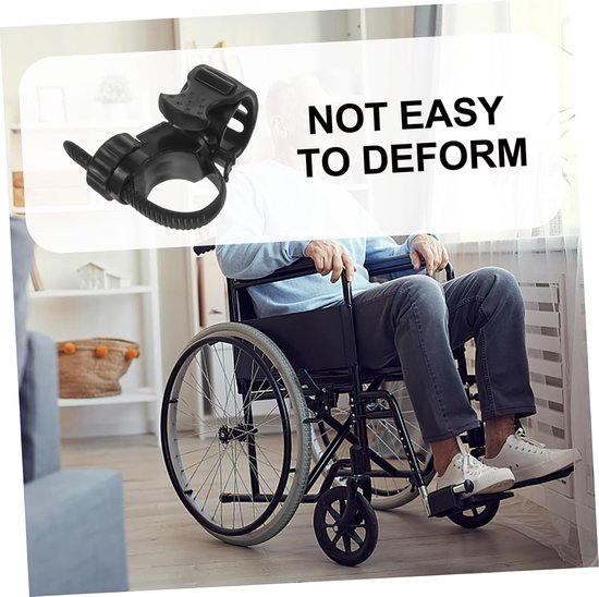 2 Stuks Rolstoelaccessoires Krukhouder Scootmobiel Wandelstokhouder Wandelstokhouder Voor Rollators Rolstoelen Wandelstokstandaard Wandelstokaccessoire Ondersteuning — afbeelding 4