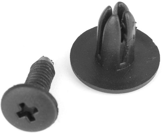 100 stuks auto push pins klinknagels kunststof bumper bekleding clips assortiment voor motorfiets bussen treinen en vliegtuigen-Clips De Fixation Voiture — afbeelding 5