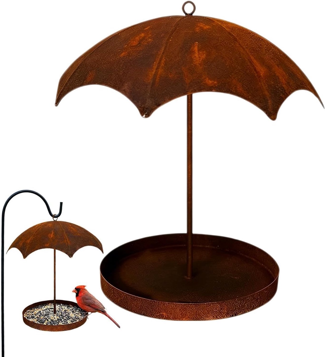 Wild Bird Feeders Metalen Paraplu Mus Voedsel Container
