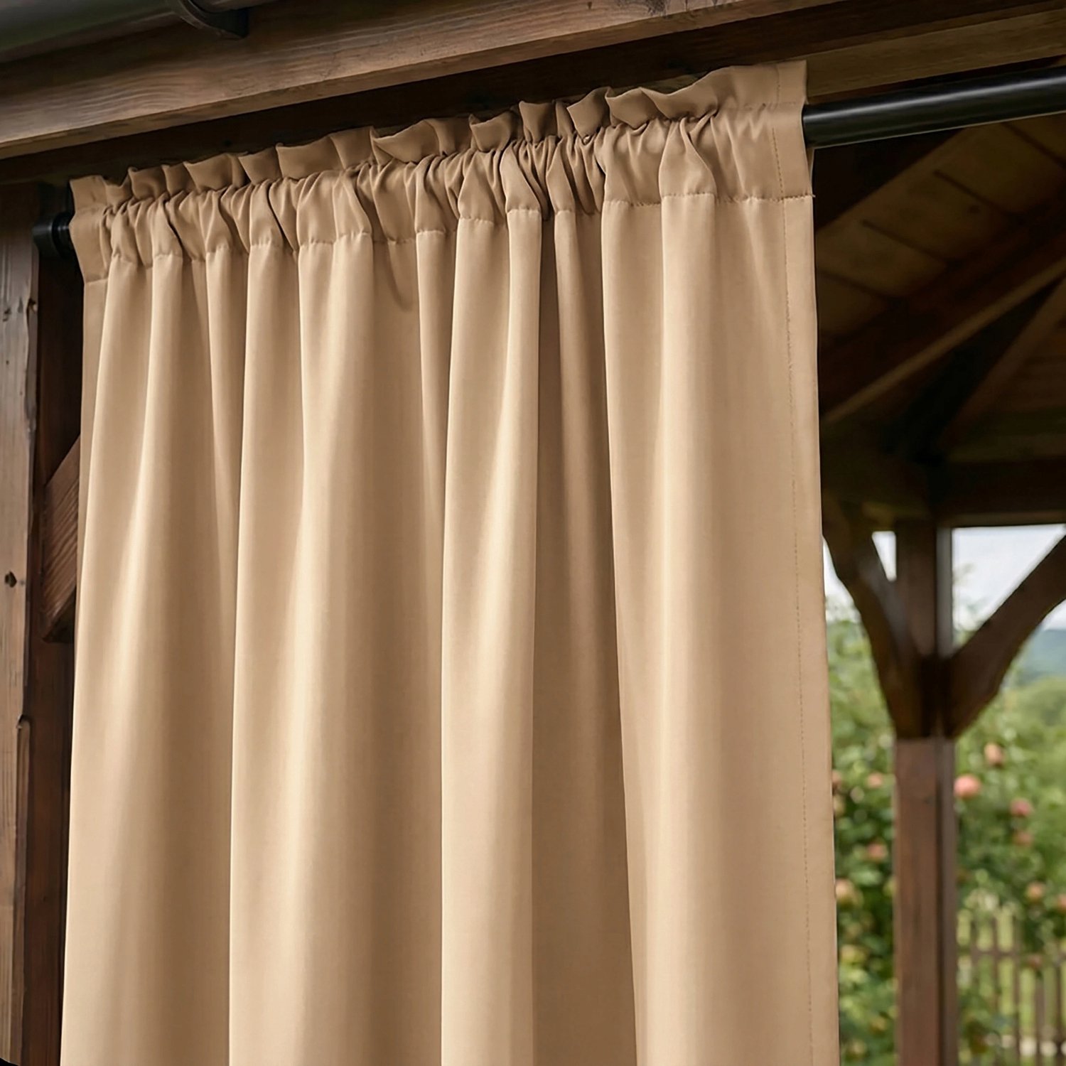 Waterdichte Terrasgordijn Cappuccino Premium 155x180 cm