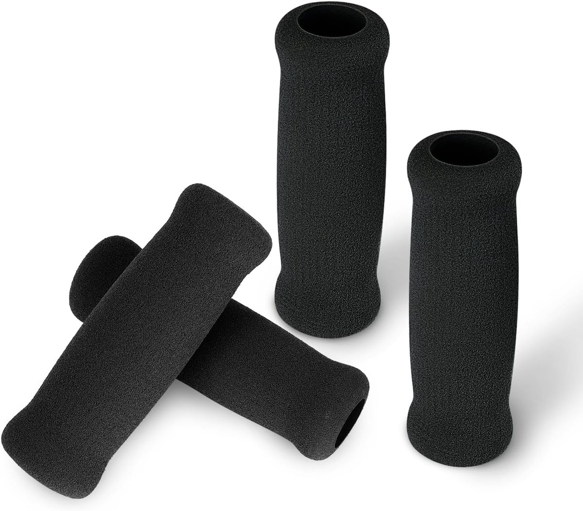 4 wandelstokhandvatten, vervangende handvatten van schuimrubber voor offset- en loopstokken, antislip handvatbekleding voor sturen, 4,53 x 0,8 x 0,8 inch/11 x 2 x 2 cm