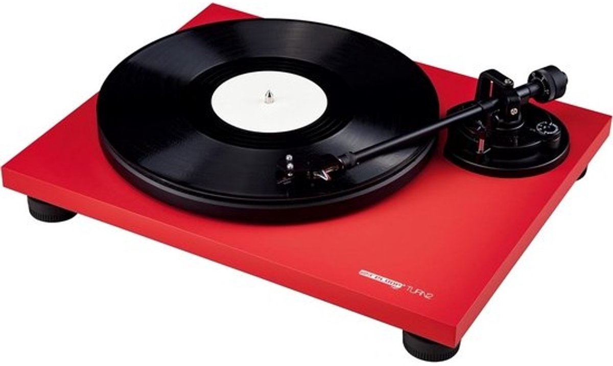 Riemaangedreven Analoge Hifi Platenspeler met Ortofon Systeem
