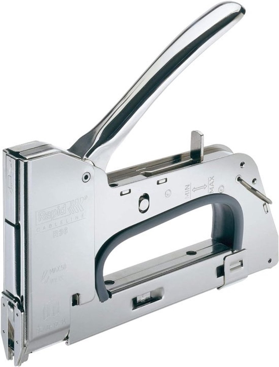 Kabeltacker - Nietpistool - Kabels Bevestigen - Instelbare Slagkracht - Tot 6 mm - Metaal