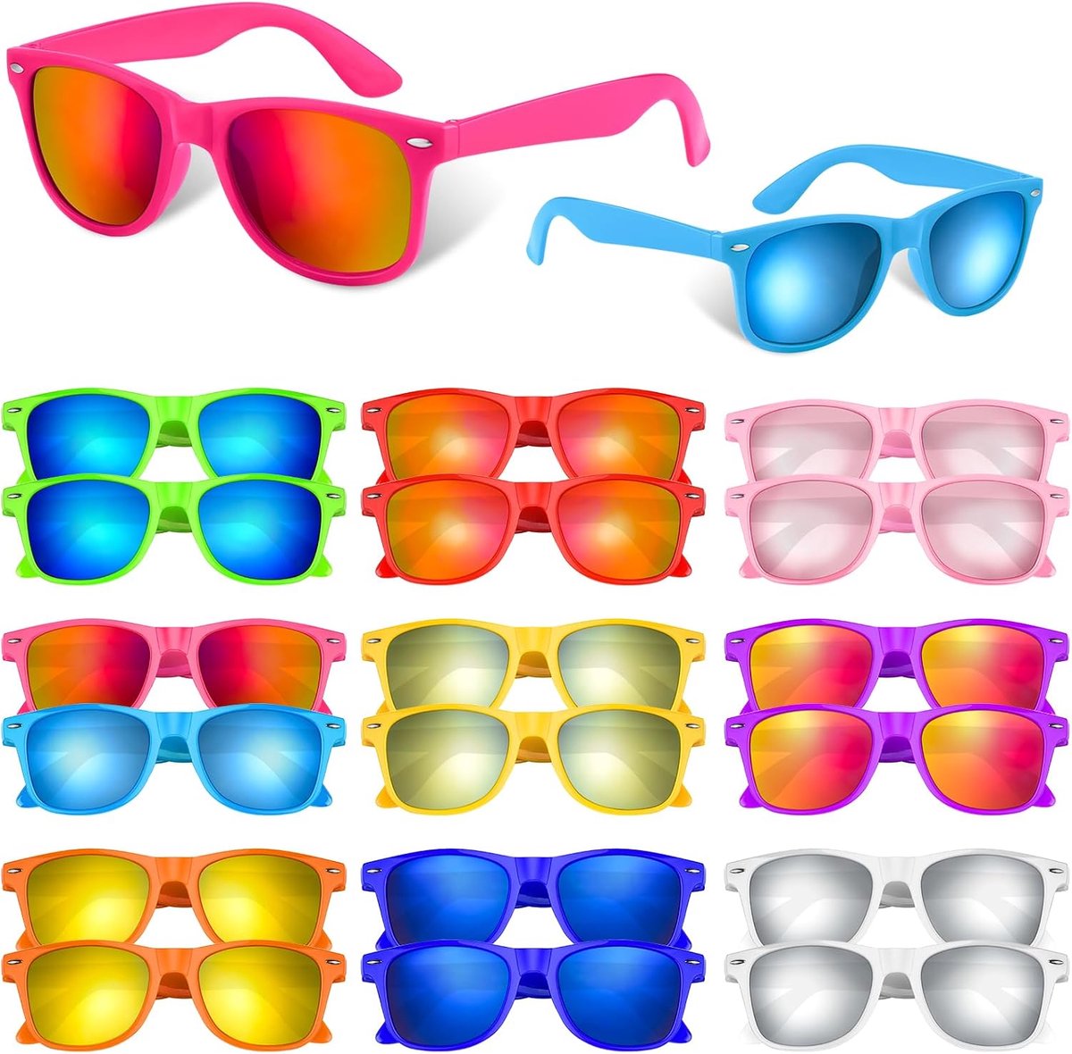 10/20/40 Pack Kids Zonnebril Bulk Retro Party Gunsten voor Bruiloft Strand Zomer Zwembad Feestbenodigdheden Goodie Stuffers