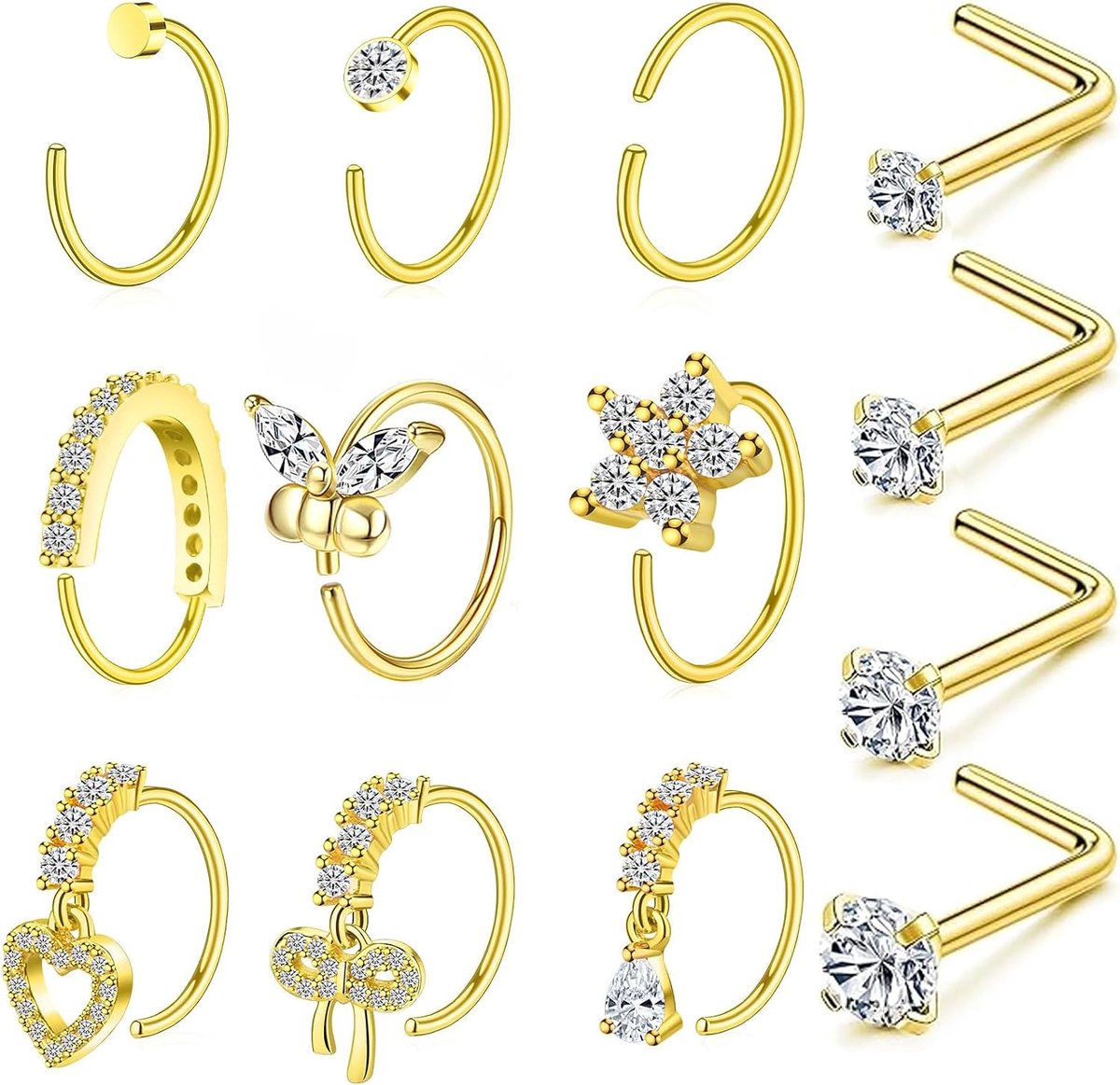 Ringen 20G CZ Chirurgisch Staal Dames Heren